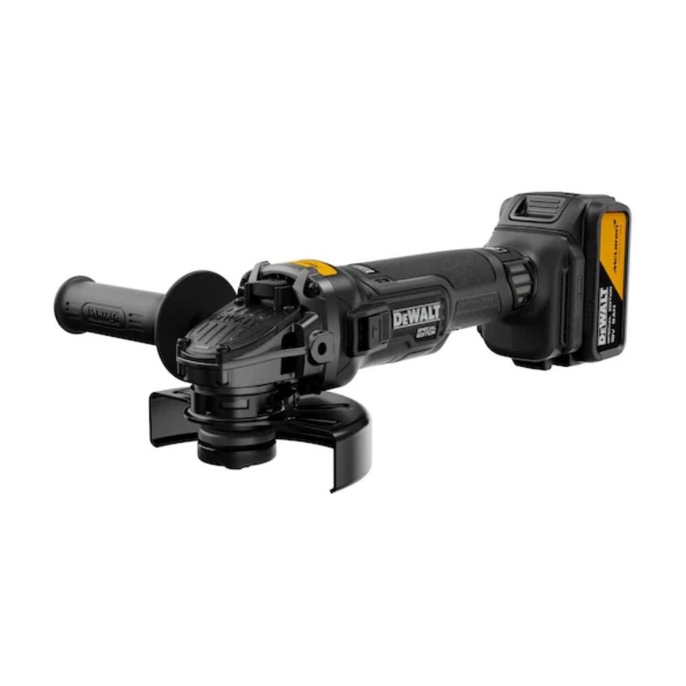 เครื่องเจียรไร้สาย DEWALT DCG45MP1T B1 ขนาด 100 มม  พร้อมแบตเตอรี่ 5Ah 1 ก้อน และแท่นชาร์จ