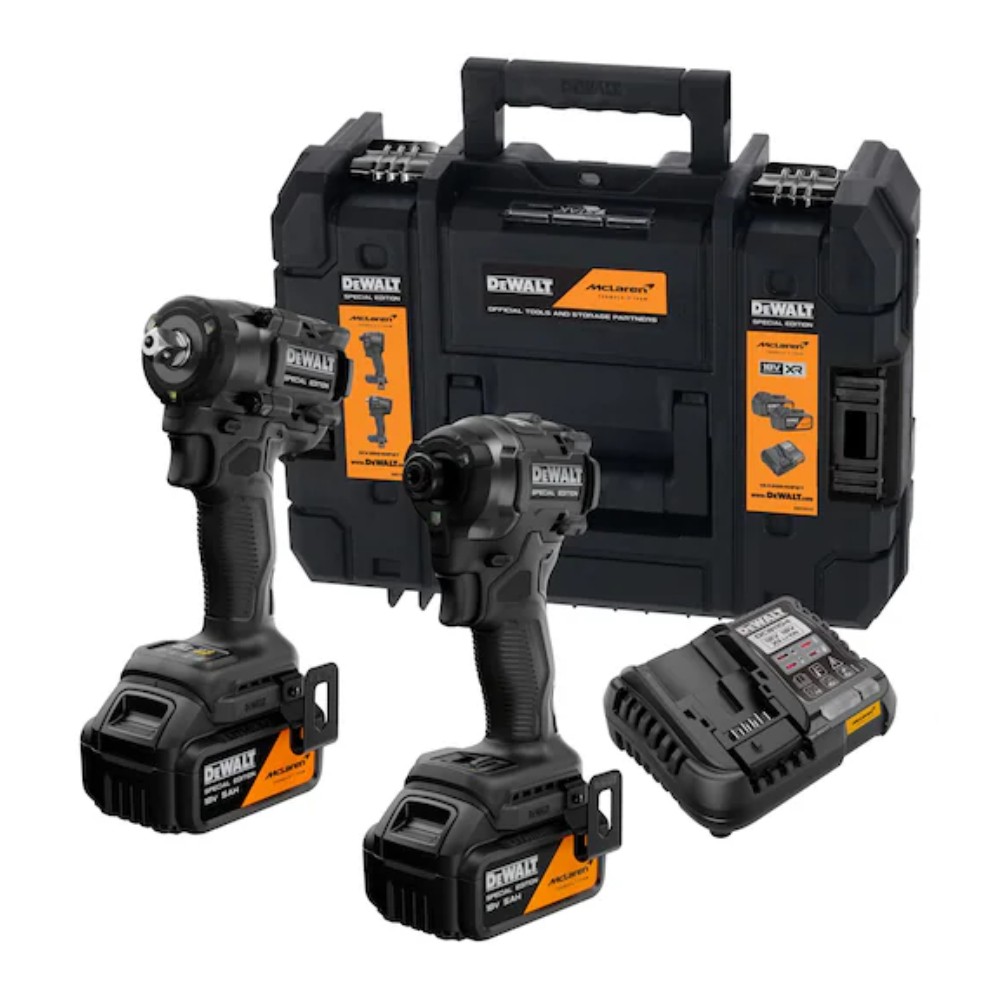 ชุดไขควงกระแทกไร้สายไร้แปรงถ่าน   บล็อกกระแทกไร้สายไร้แปรงถ่าน DEWALT DCK2224MP2T QW พร้อมแบตเตอรี่ 5Ah 2 ก้อน แท่นชาร์จ
