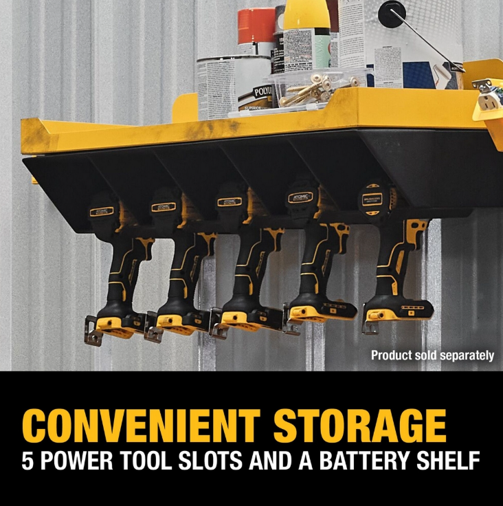 ชุดแขวนเครื่องมือ DEWALT DWST82822 ช่องใส่ของ 5 ช่อง