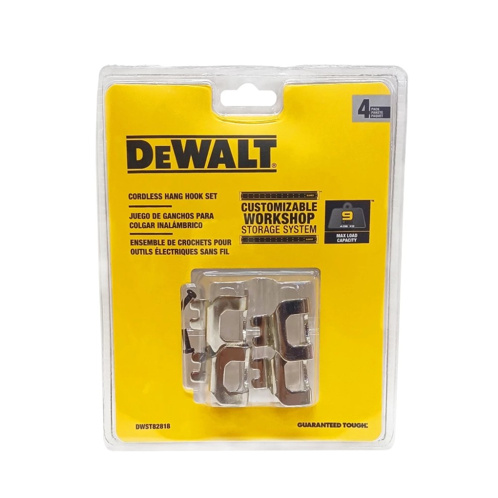 ชุดตะขอแขวนเครื่องมือไร้สาย DEWALT DWST82818  4 ชิ้น แพ็ค 