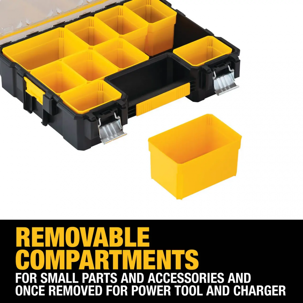 กล่องฝาใส DEWALT DWST14825 จำนวน 10 ช่อง
