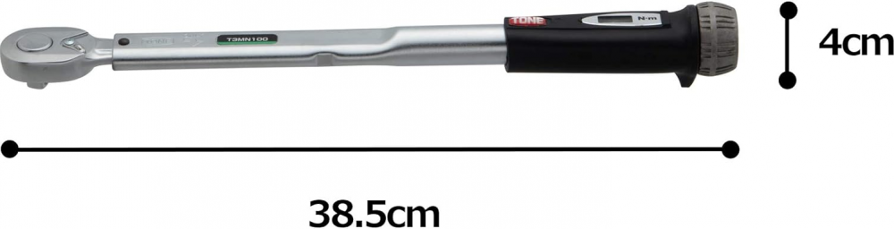 ประแจปอนด์ TONE T3MN100 รุ่นตั้งค่าล่วงหน้าขนาด 20 100 นิวตันเมตร