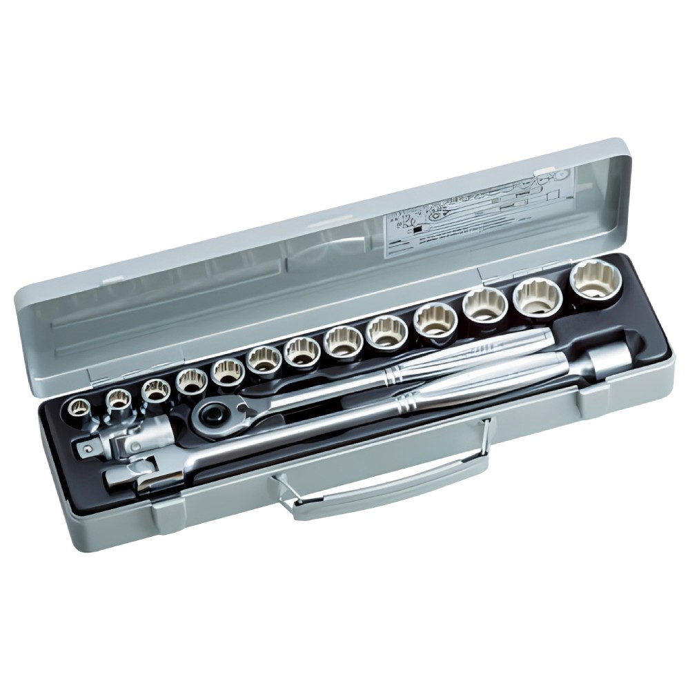 ชุดประแจบล็อกเหล็กกล้าผสม TONE 750 ขนาด 1 2 นิ้ว 17 ชิ้น