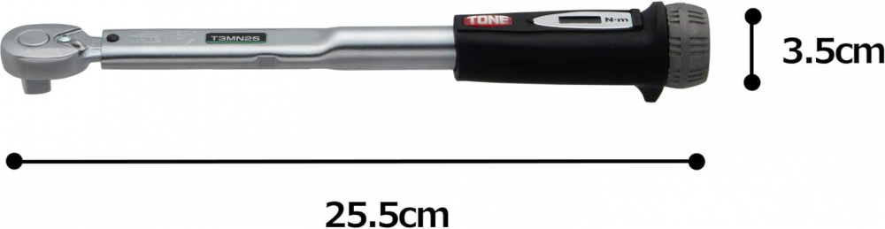 ประแจปอนด์ TONE T3MN25 ชนิดค่าคงที่ ปรับแรงบิดล่วงหน้า