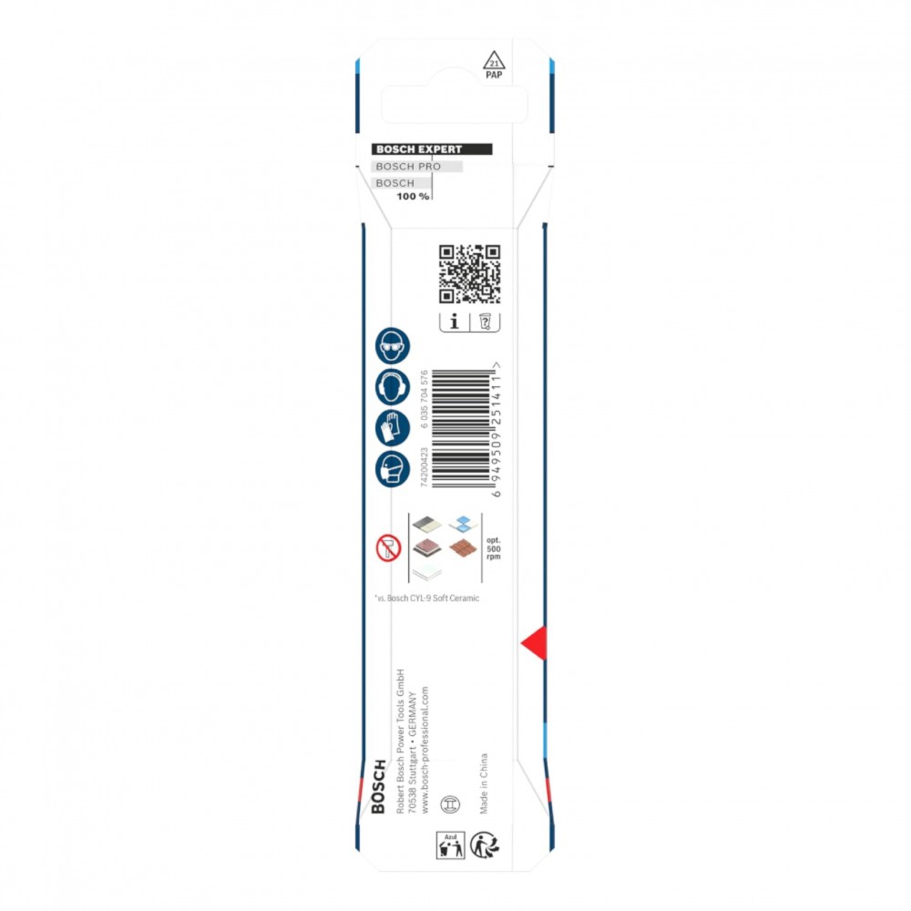 ดอกสว่านเจาะกระเบื้อง BOSCH HEX 9 Hard Ceramic Drill Bit ขนาด 6x90 มม 