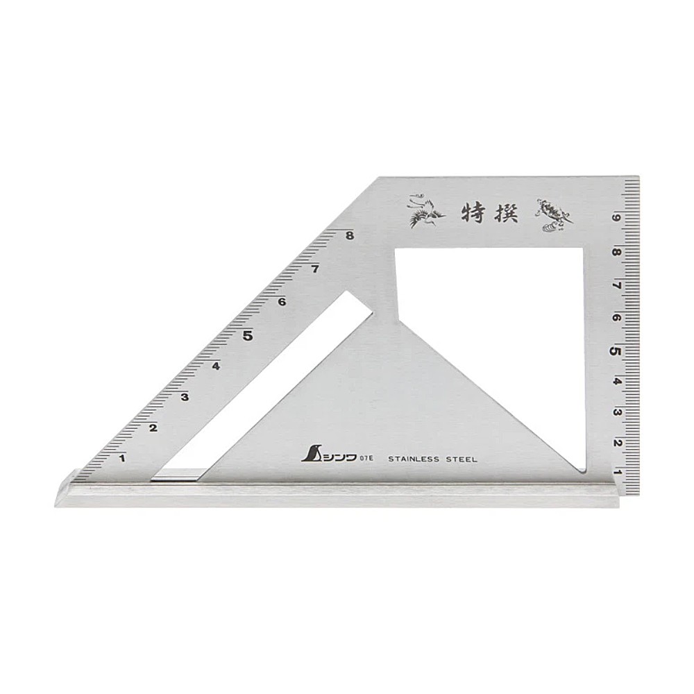 ฉากวัดมุม SHINWA 32740 Square with miter 45 และ 90 องศา ขนาด 170 x 100 x 15 mm 