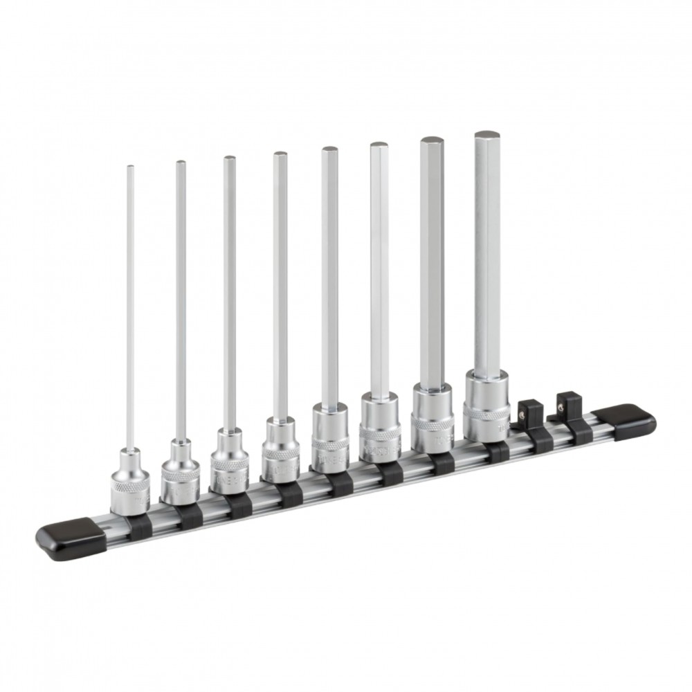 ชุดลูกบ๊อกซ์หกเหลี่ยมยาวพิเศษ TONE HH308LL พร้อมตัวจับ 8 ชิ้น