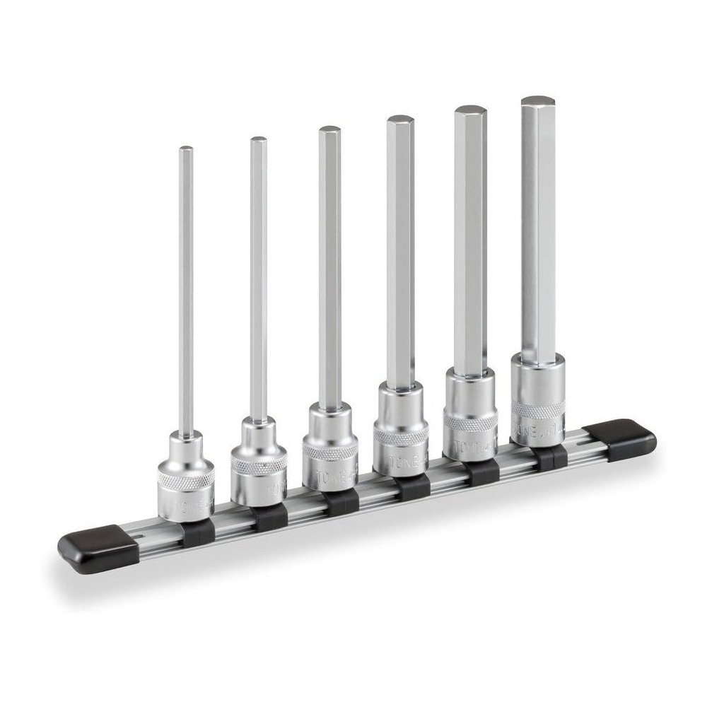 ชุดลูกบล็อกหกเหลี่ยมยาว TONE HH406LL ขนาด 1 2 นิ้ว จำนวน 6 ชิ้น