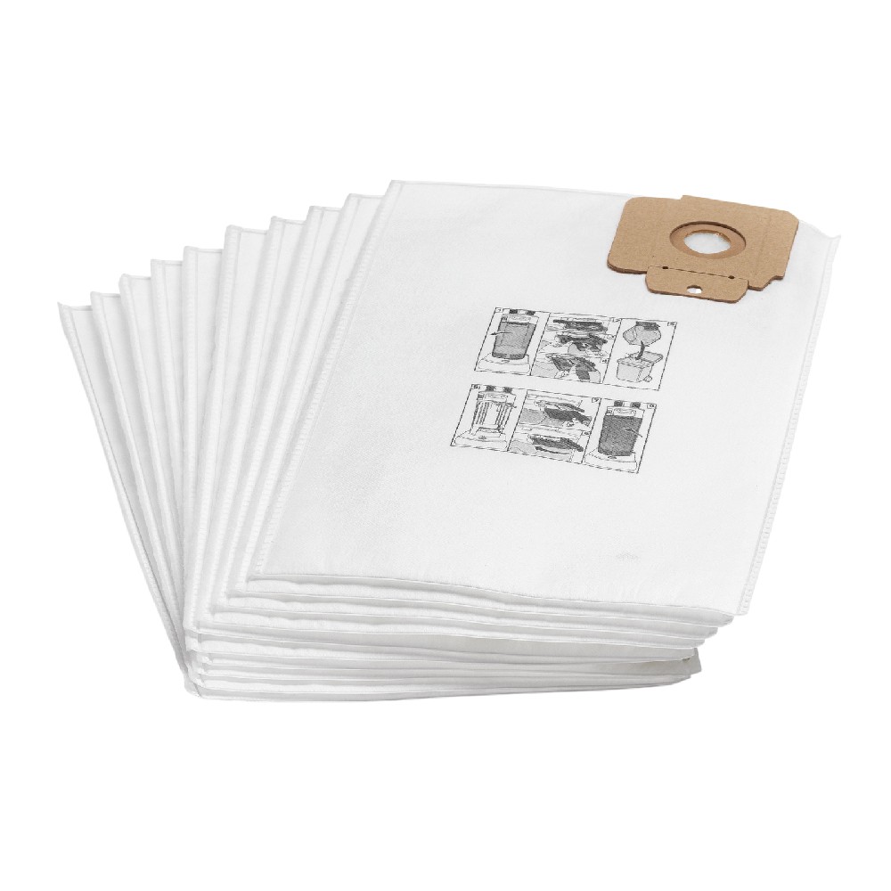 ถุงกรองผ้าฟลีซ Karcher&nbsp;Fleece filter bag 6 904 305 0 สำหรับเครื่องดูดฝุ่น CV 30 1  CV 38 1  CV 38 2  CV 48 2