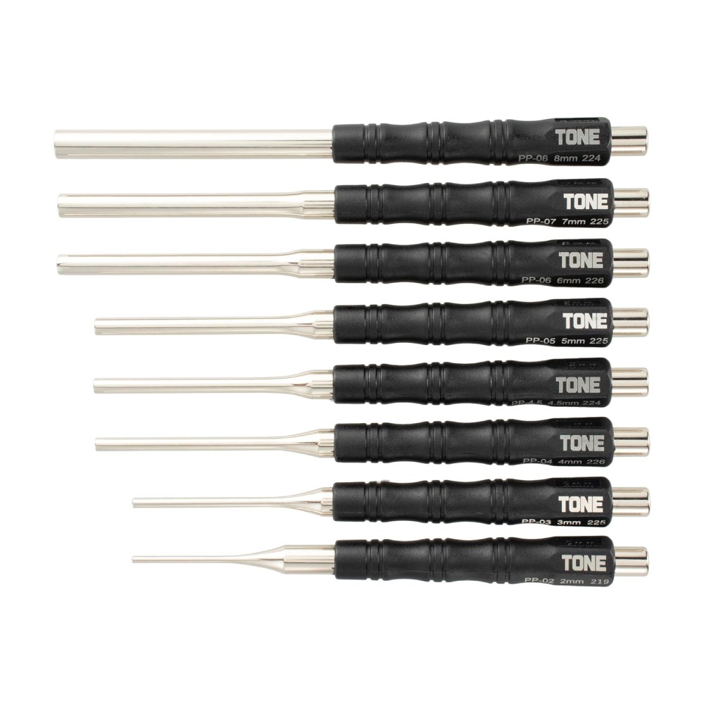ชุดเหล็กส่งพิน TONE PP800 จำนวน 8 ชิ้น ด้ามจับกันลื่น