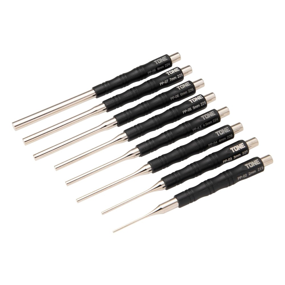 ชุดเหล็กส่งพิน TONE PP800 จำนวน 8 ชิ้น ด้ามจับกันลื่น