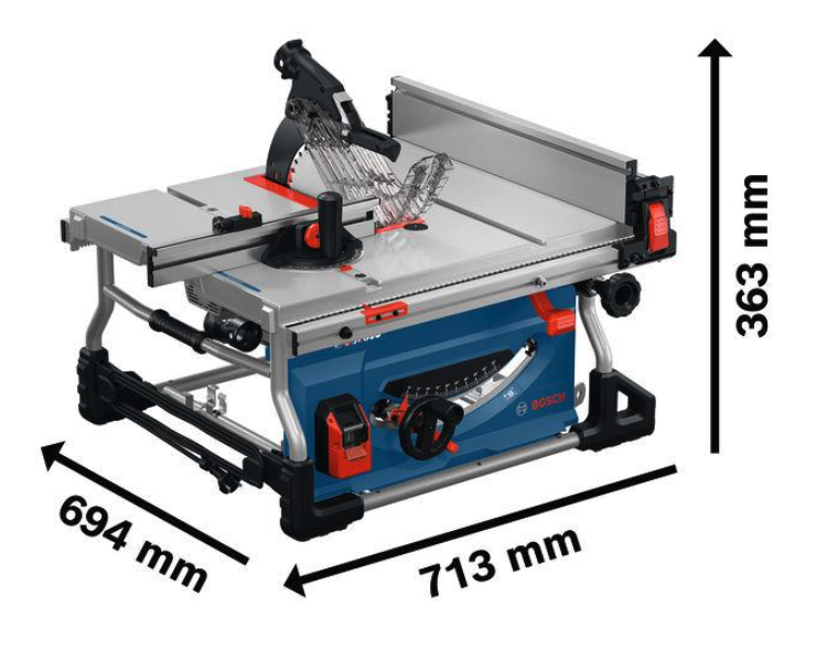 โต๊ะเลื่อย BOSCH PRO GTS100-254 ขนาด 10 นิ้ว กำลังไฟ 1,800 วัตต์