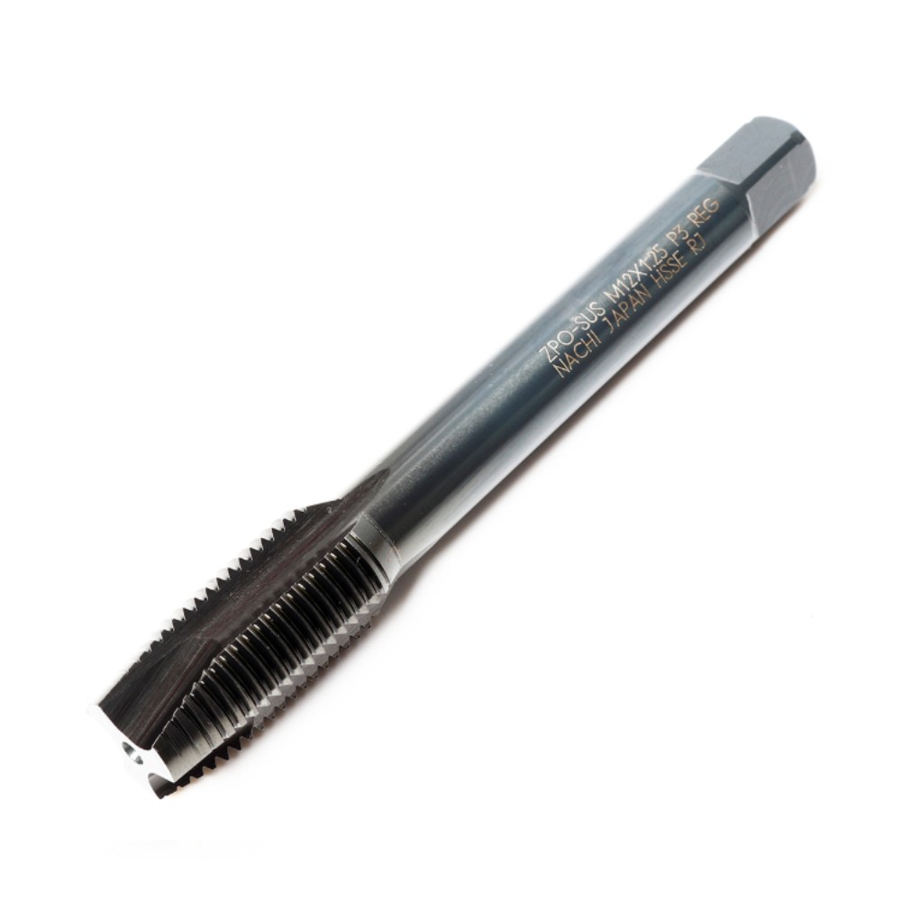ดอกต๊าปร่องตรงรูทะลุสีดำ SUS NACHI L6860 Hyper Z Point TAP ขนาด M12 X 1 25