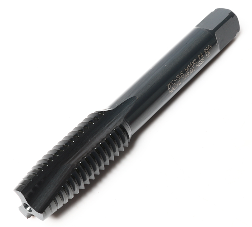 ดอกต๊าปร่องตรงรูทะลุสีดำ SUS NACHI L6860 Hyper Z Point TAP ขนาด M14 x 2