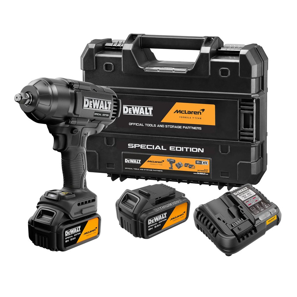 ชุดบล็อกกระแทกไร้สาย DEWALT DCF99MP2T QW 20V ไร้แปรงถ่าน พร้อมแบตเตอรี่ 5Ah 2 ก้อน และแท่นชาร์จ&nbsp;