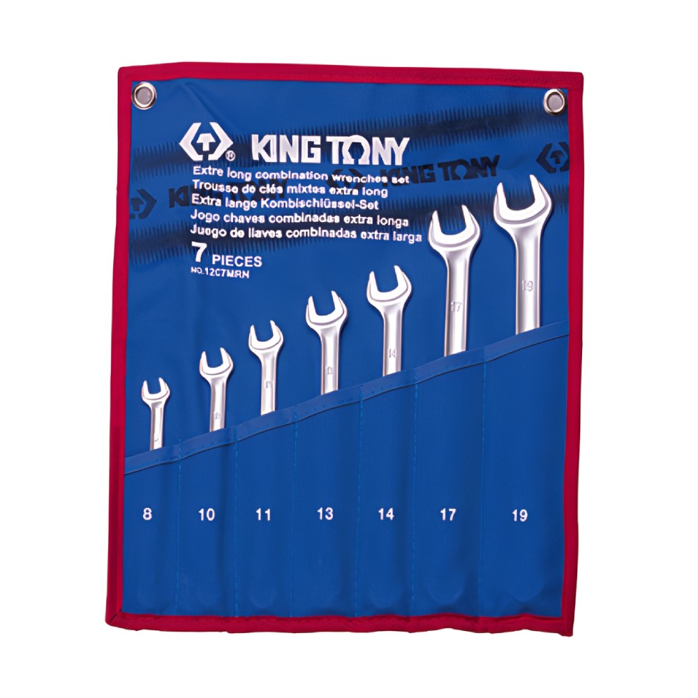 ประแจแหวนข้างปากตาย KINGTONY 12C7MRN ขนาด 8   19 มม   7 ชิ้น 