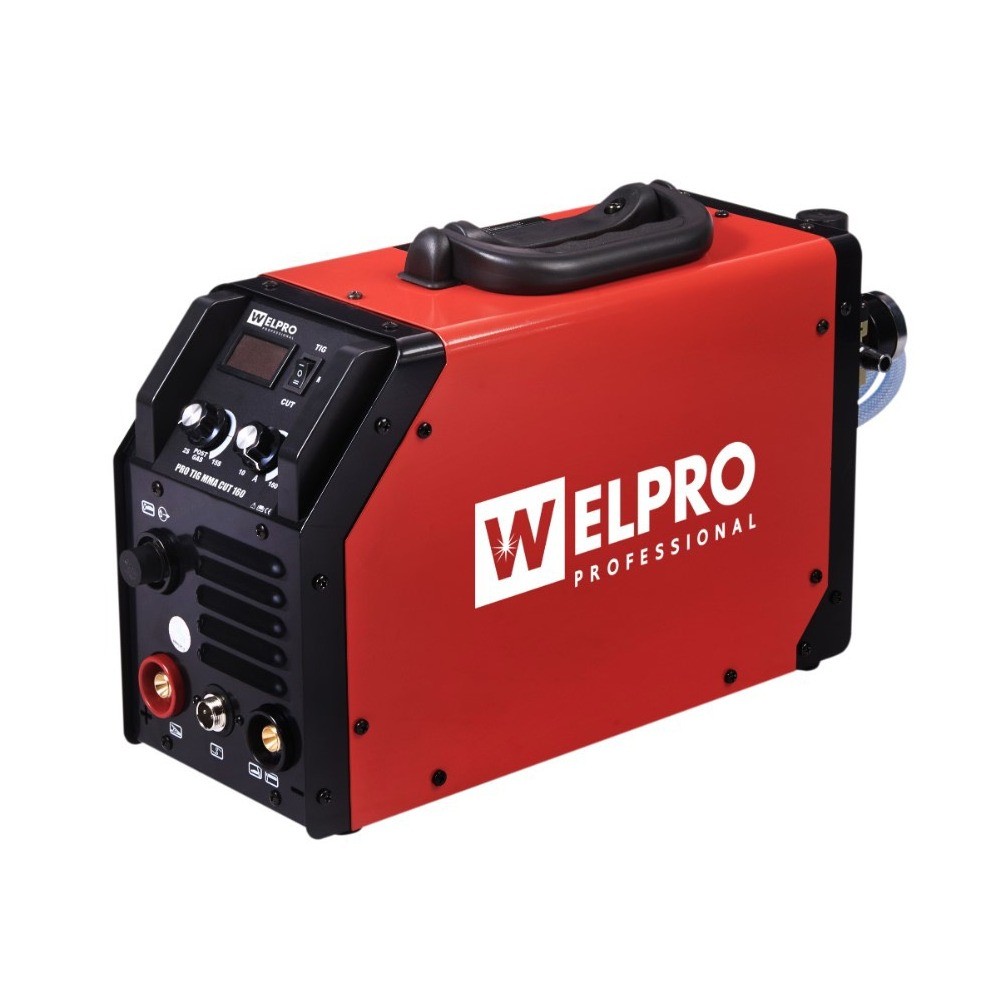 เครื่องเชื่อมอินเวอร์เตอร์ 3 ระบบ WELPRO PRO TIG MMA CUT 160 ช่วงกระแสไฟ TIG (DC) 10-160A / MMA 10-160A / CUT 15-40A