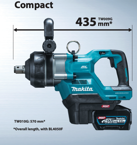 บล็อกกระแทกไร้สาย MAKITA TW009GZ 40V Cordless Impact Wrench ขนาด 1 นิ้ว 3 150 Nm มอเตอร์ไร้แปรงถ่าน  ตัวเปล่า 