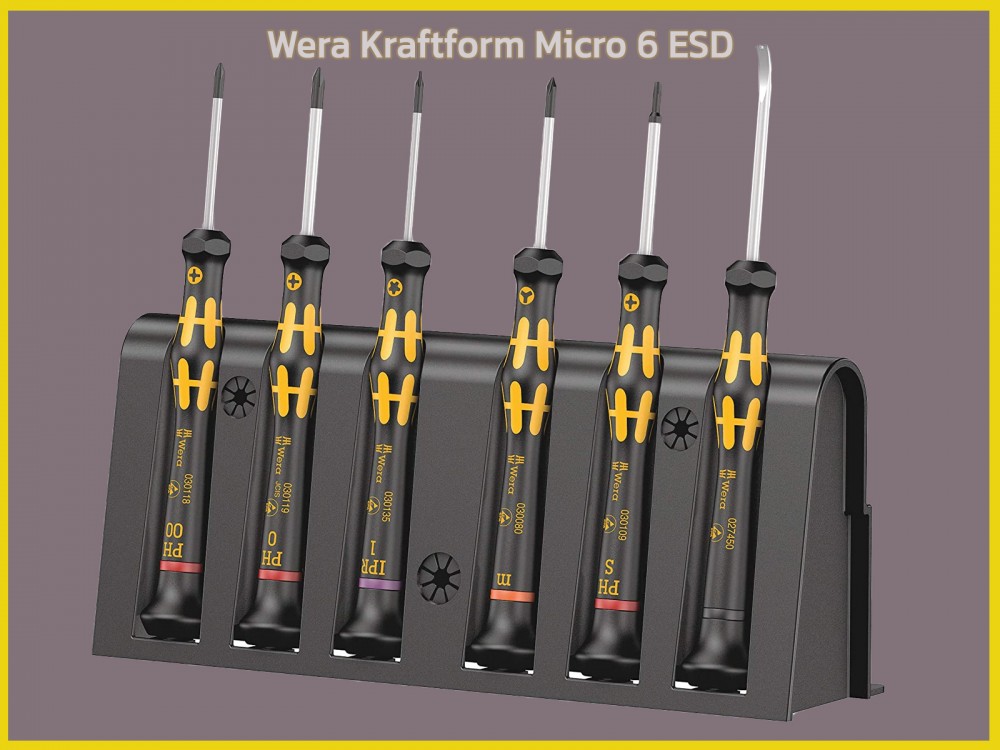 ชุดไขควงเล็ก Wera Kraftform Micro 6 ESD