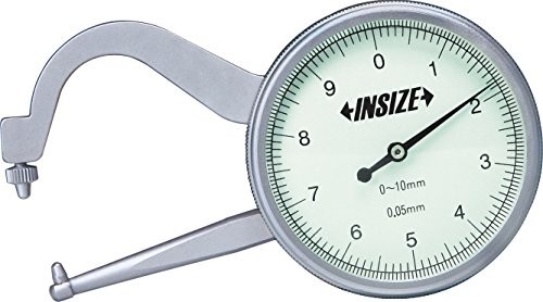 เครื่องวัดความหนาขาตรง เกจวัดความหนา INSIZE 2862-101 ช่วงวัดระยะ 0-10 มม. ความละเอียด 0.05 มม.