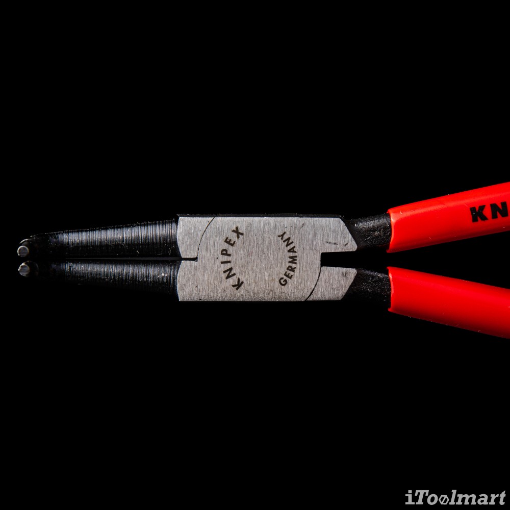 คีมหุบแหวนปากงอ Knipex 44 21 J31 SB ด้ามพลาสติก 40-100 mm.