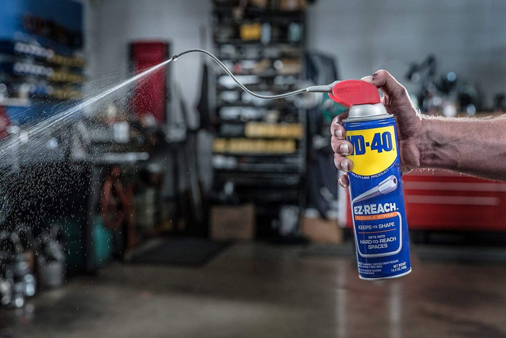 น้ำมันอเนกประสงค์ WD-40 0106 EZ-REACH สเปรย์หล่อลื่น หลอดพับงอได้ยาว ขนาด 450 มล.