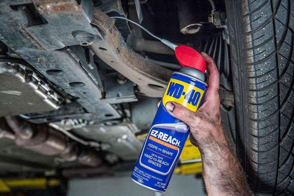 น้ำมันอเนกประสงค์ WD-40 0106 EZ-REACH สเปรย์หล่อลื่น หลอดพับงอได้ยาว ขนาด 450 มล.