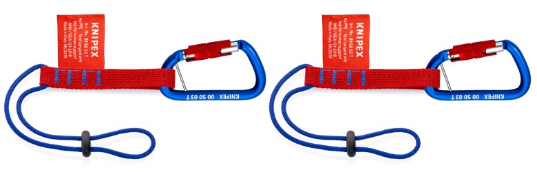 ชุดสายอะแดปเตอร์ + ห่วงเกี่ยวนิรภัย KNIPEX 00 50 06 T BK (2 ชุด) 