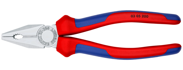 คีมปากจิ้งจก KNIPEX 03 05 200 SB Chrome-plated