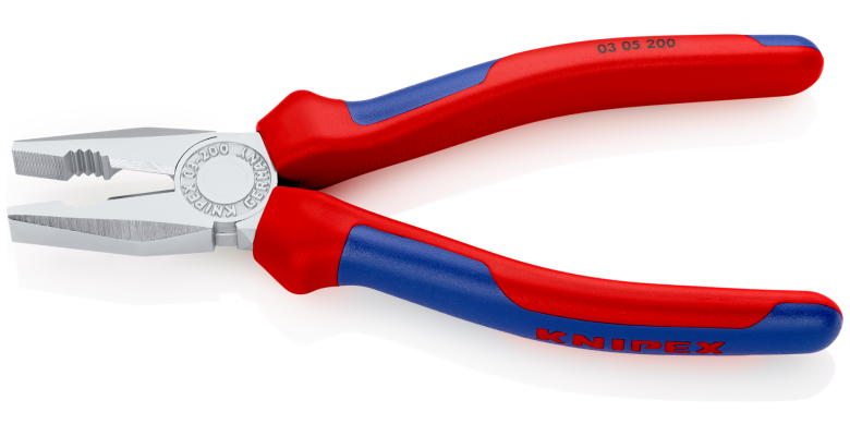 คีมปากจิ้งจก KNIPEX 03 05 200 SB Chrome-plated