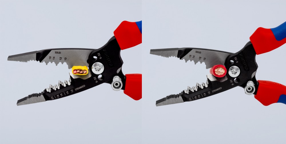 คีมปอกสายไฟ KNIPEX 13 72 8 Multifunction American style
