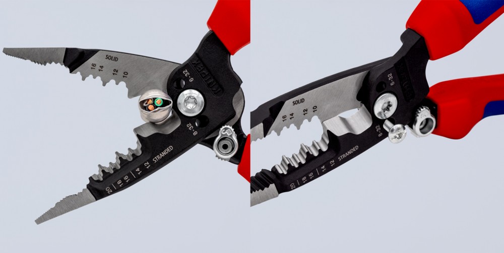 คีมปอกสายไฟ KNIPEX 13 72 8 Multifunction American style