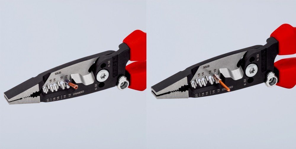 คีมปอกสายไฟ KNIPEX 13 72 8 Multifunction American style