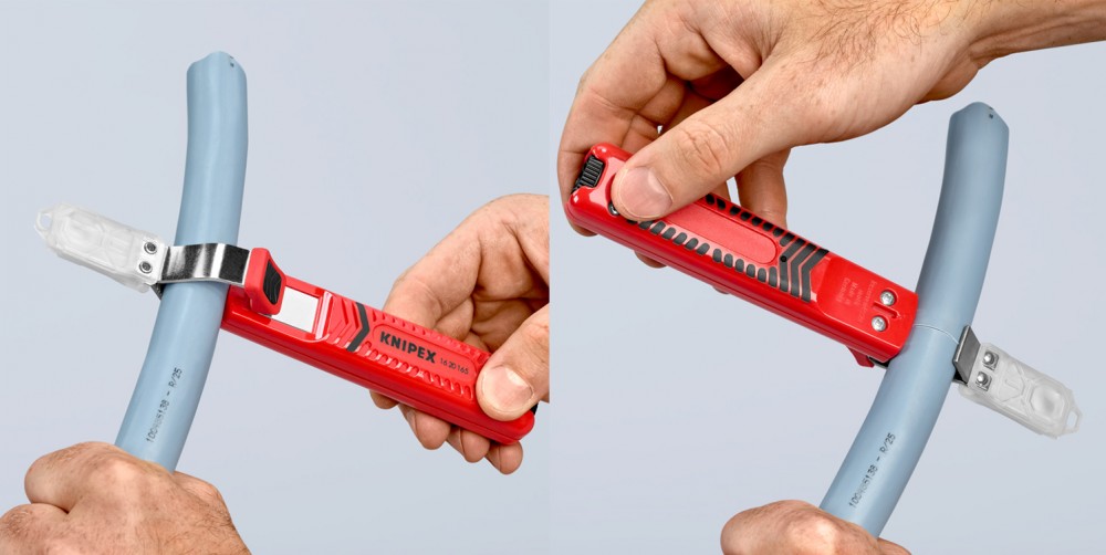 มีดปอกสายไฟ KNIPEX 16 20 165 SB