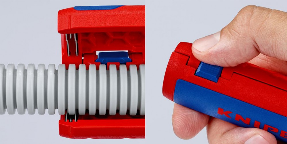 คัตเตอร์ตัดท่อ KNIPEX 90 22 01 SB TwistCut Corrugated Pipe Cutter