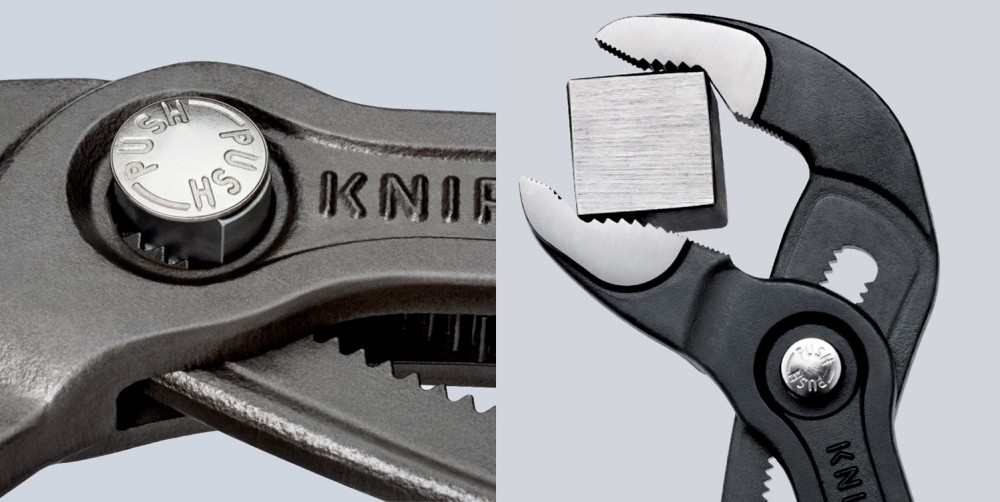 คีมคอม้า KNIPEX Cobra 87 02 180 SB คีมปั๊มน้ำไฮเทค ด้ามมัลติคอมโพเน้น