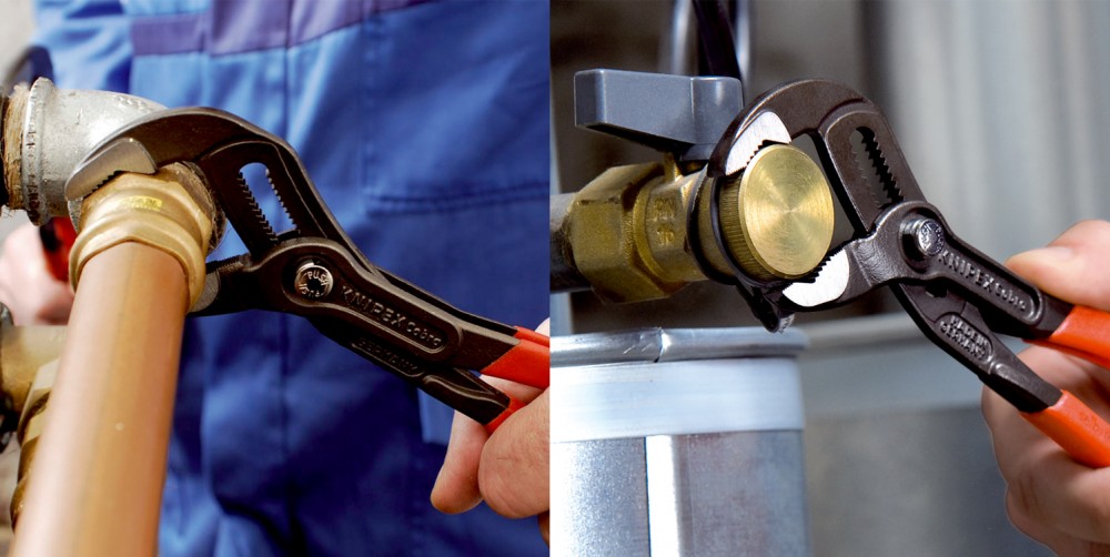 คีมคอม้า KNIPEX Cobra 87 02 180 SB คีมปั๊มน้ำไฮเทค ด้ามมัลติคอมโพเน้น