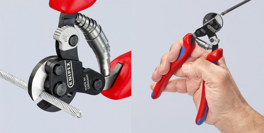 คีมตัดลวด KNIPEX 95 62 160 SB ด้ามมัลติคอมโพเน้น
