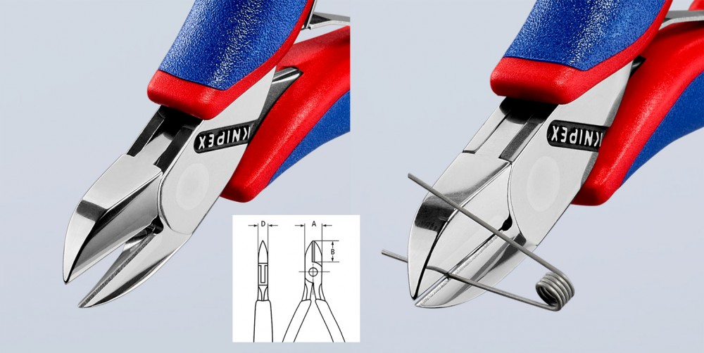 คีมตัดเล็ก KNIPEX 77 02 115 SB Electronics Diagonal Cutter
