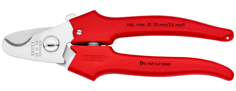 คีมตัดสายเคเบิล KNIPEX 95 05 165 SB สำหรับสายไฟหรือสายเคเบิ้ล