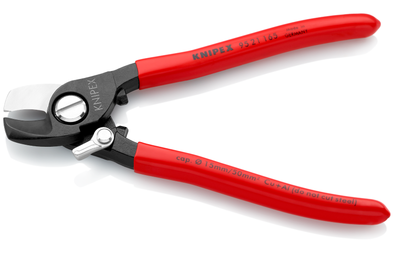 คีมตัดสายเคเบิล KNIPEX 95 21 165 SB ด้ามจับมีสปริง
