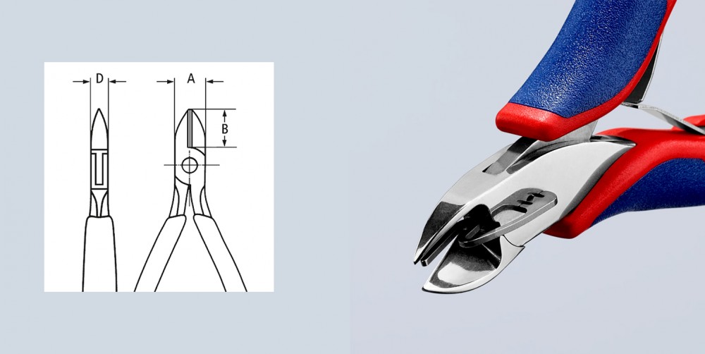 คีมตัด KNIPEX 77 12 115 SB Electronics Diagonal Cutter