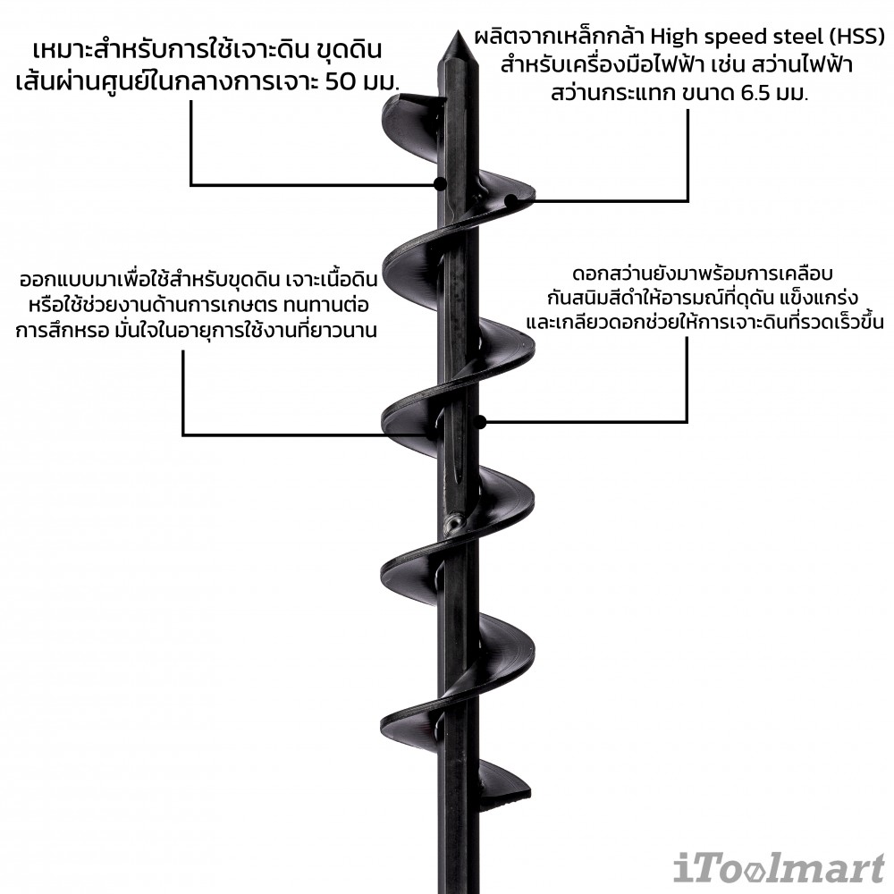 ดอกเจาะดิน ONISHI No.300 ขนาด 50 mm