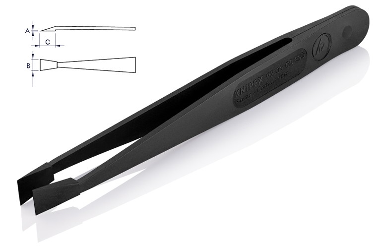 แหนบคีบ KNIPEX 92 09 05 ESD พลาสติก