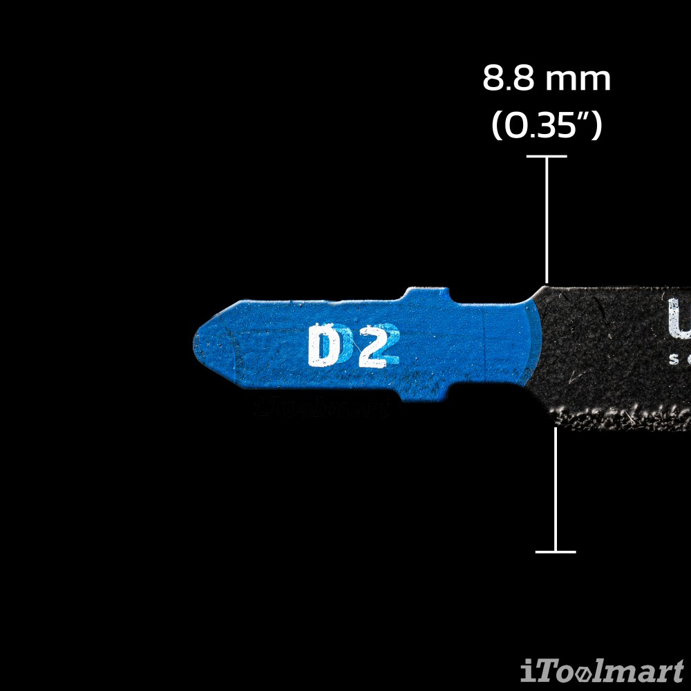 ใบเลื่อยจิ๊กซอตัดกระเบื้อง WILPU D2 Clean cut 5-15 mm ชุด 3 ใบ