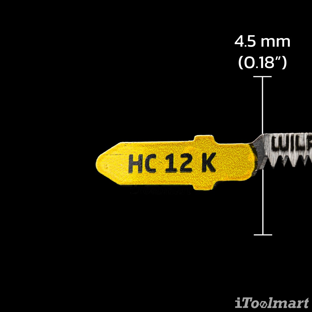 ใบเลื่อยจิ๊กซอตัดไม้ WILPU HC 12 K Clean curve cut 1.5-15 mm ชุด 2 ใบ