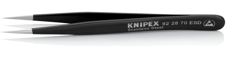 แหนบคีบ KNIPEX 92 28 70 ESD สแตนเลส