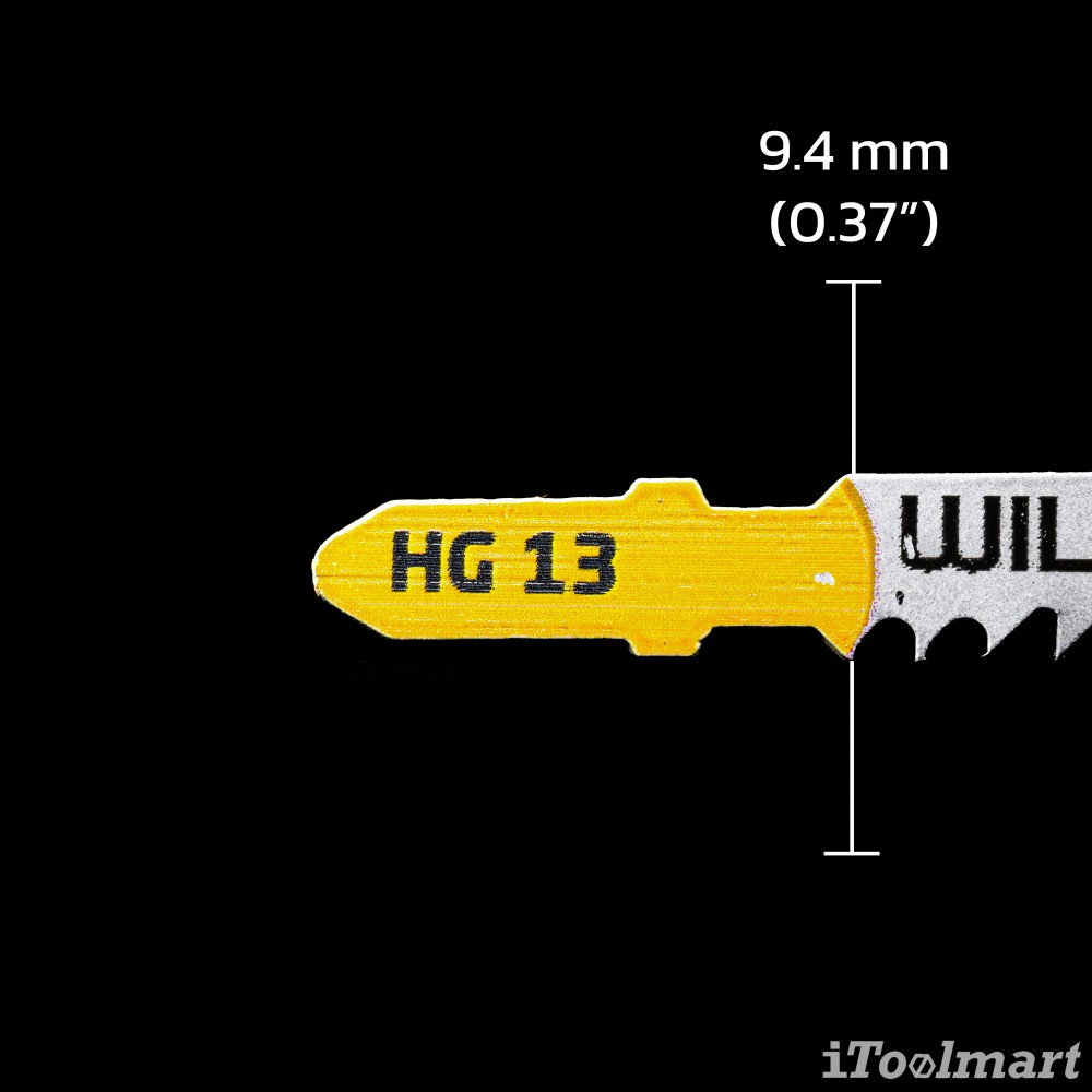 ใบเลื่อยจิ๊กซอตัดไม้ WILPU HG 13 Fast cut 4-50 mm ชุด 2 ใบ