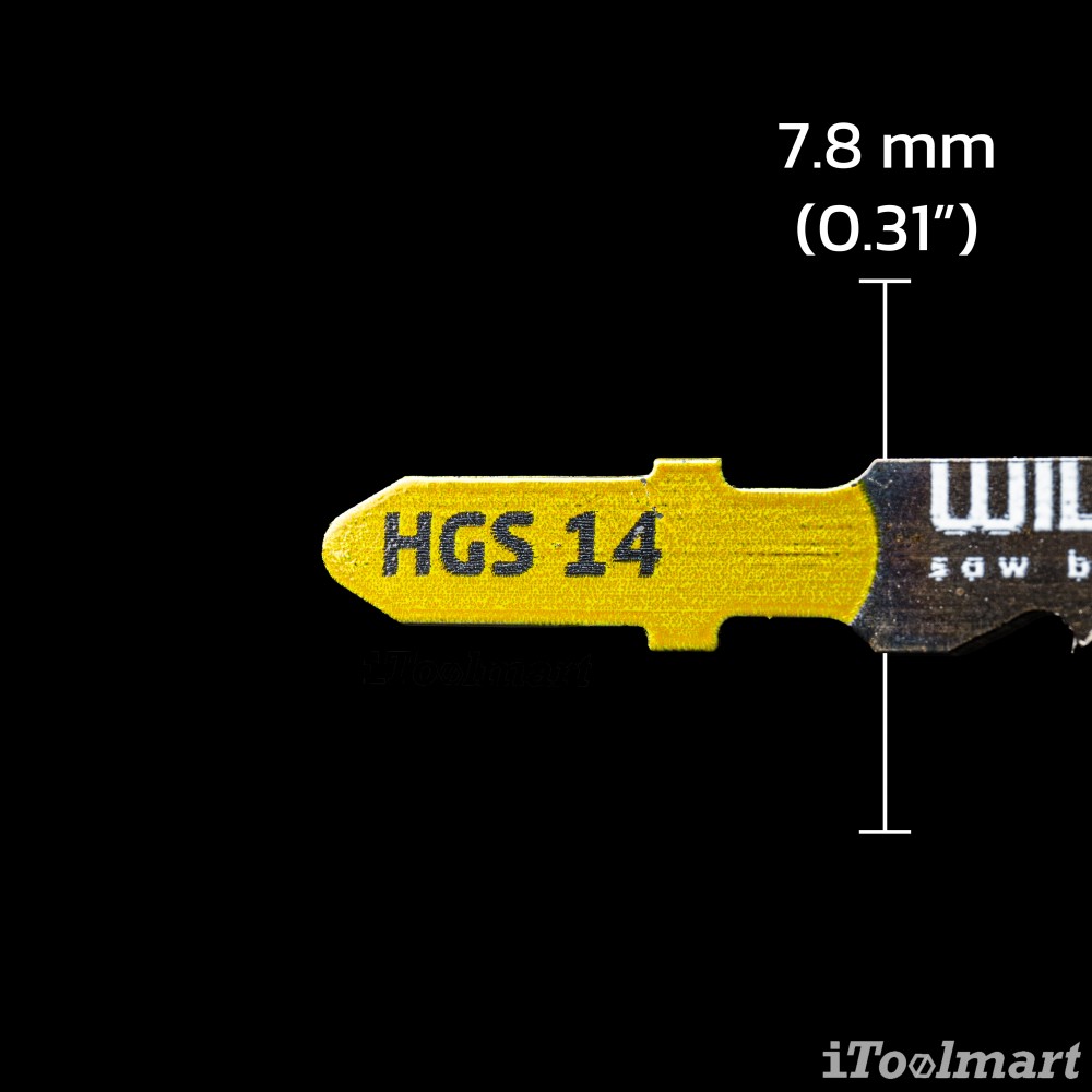 ใบเลื่อยจิ๊กซอตัดไม้ WILPU HGS 14 Quick cut 5-50 mm ชุด 2 ใบ