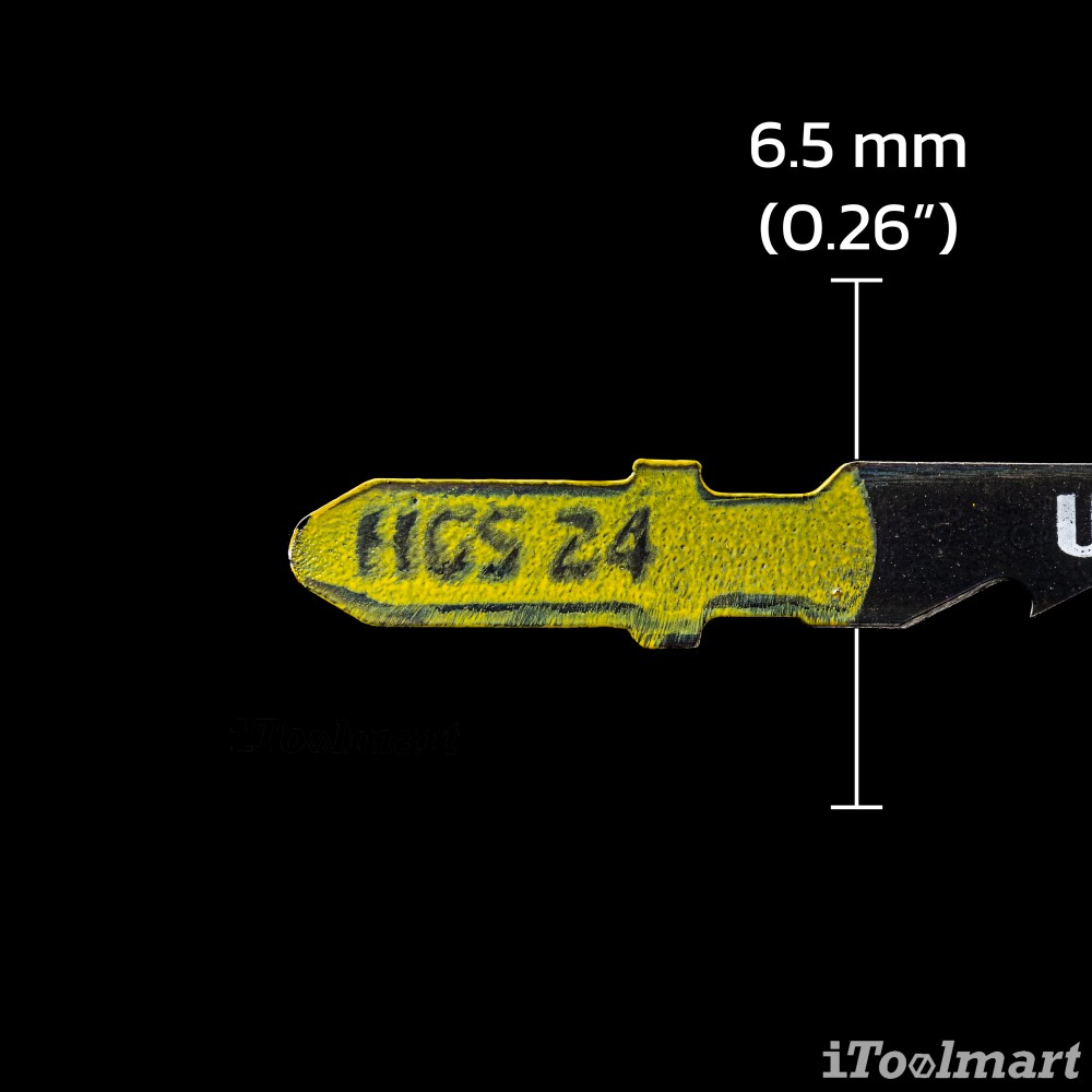 ใบเลื่อยจิ๊กซอตัดไม้ WILPU HGS 24 Quick curve cut 5-50 mm ชุด 2 ใบ